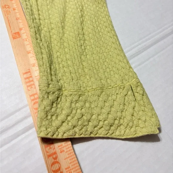 Habitat Soft Yellow Textured Button-Down Shirt/Jacket. Mother of Pearl Buttons. - Picture 9 of 10